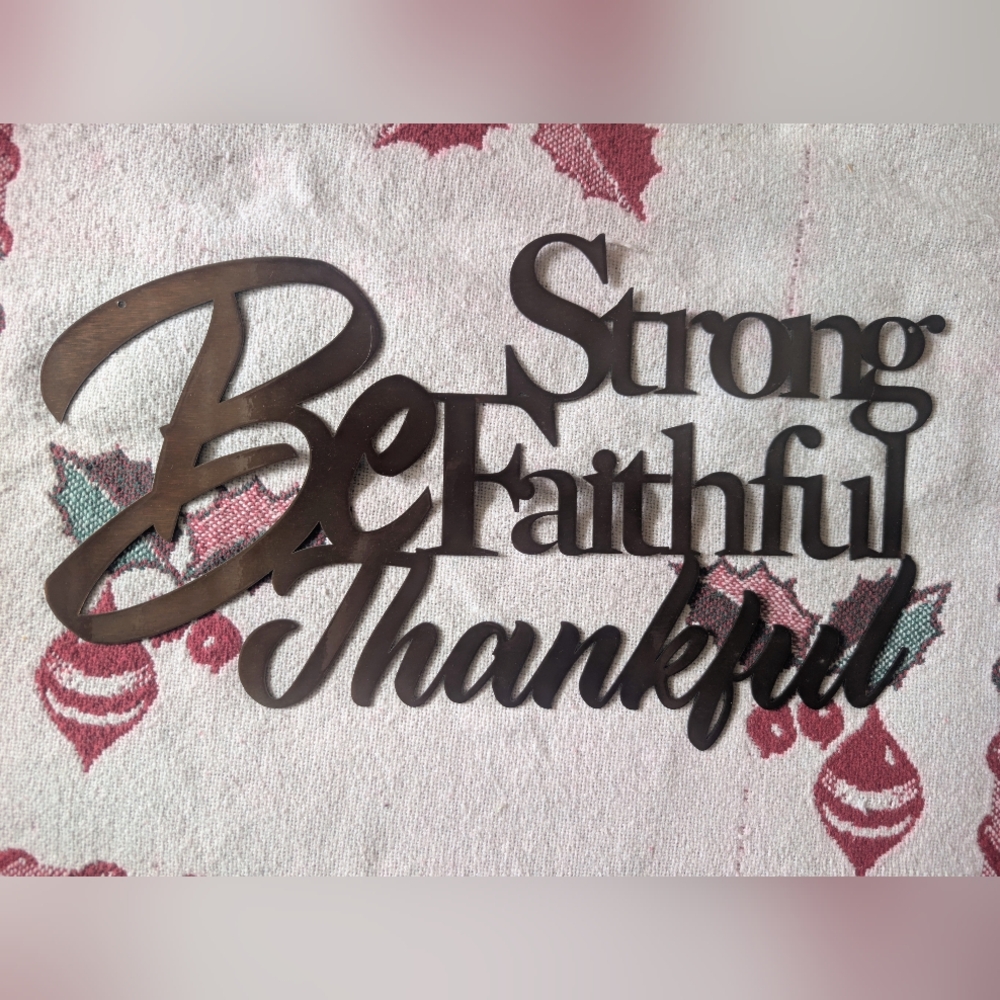 Brown Inspirational Wall Decor